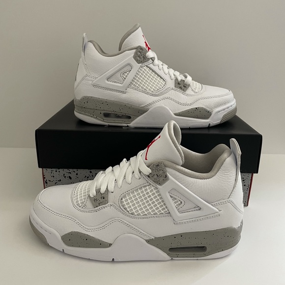 Jordan Other - Air Jordan 4 Retro GS White Oreo/ Tech White